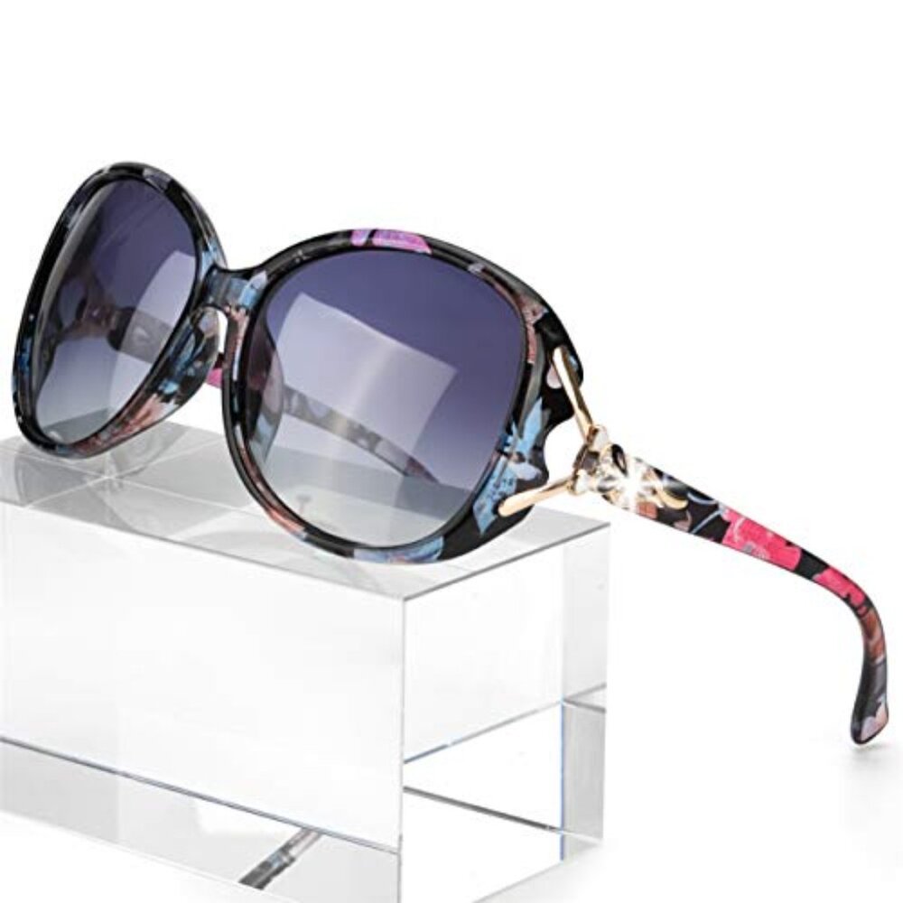 Oversized Polarized Sunglasses UV400 Protection Retro Style - Picture 2 of 8